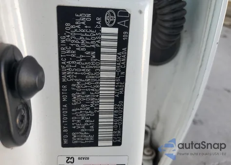 2009 Toyota Corolla Matrix Xrs from USA, damaged, VIN 2T1GE40E89C003007